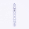 Mirror chrome finish screwdriver bits shiny surface 10 pcs box bit