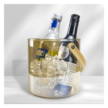 Personalized Giant Cylinder Wine Ice Bucket with Handle for Bars and Hotels