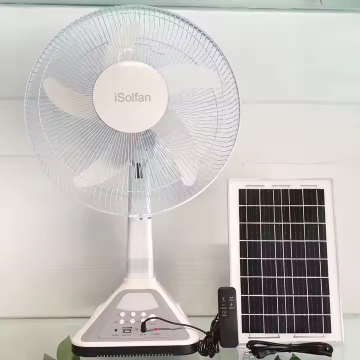 Isolfan 20w Mini cofresco ad aria ad effetto a carico - ventola da tavolo con opzione di energia solare