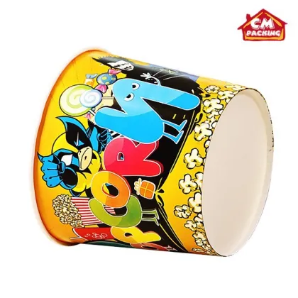 custom disposable paper popcorn cup/popcorn bowl/popcorn bucket