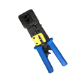 Crimpwerkzeug EZ Push durch Ende RJ45-Stecker