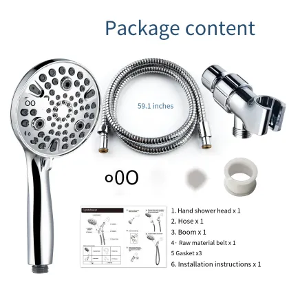 Wholesale Supercharged Handheld Smart Shower Head: 10 Features Multifunctional Airbrush Shower Set