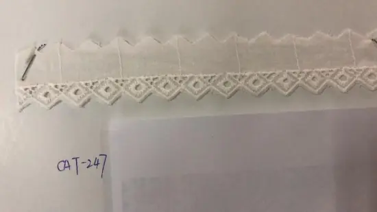 Single Hole Trims Cotton Embroider Fabric