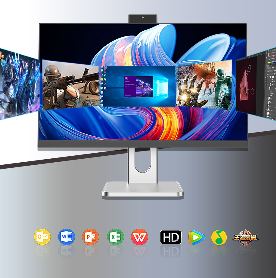 Ultra HD quality 1920*1080 resolution, clear anddelicate picture quality,breathtaking Strong configurationIntel processor's large memoryquickly enters the work Integrated graphics supportThe configuration is fully evolved to the highest optional 12thgener