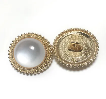 Wholesale metal buttons pearl round decorative buttons