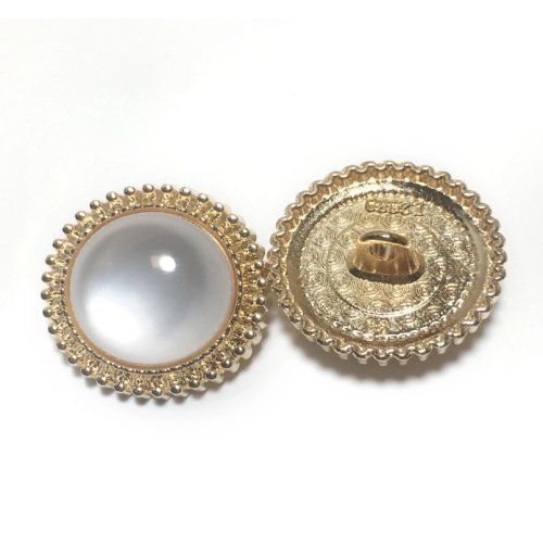 Wholesale metal buttons pearl round decorative buttons