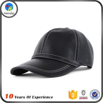 leather black baseball cap hat plain