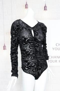 Fabrik Großhandel Mesh Flocking Jumpsuit