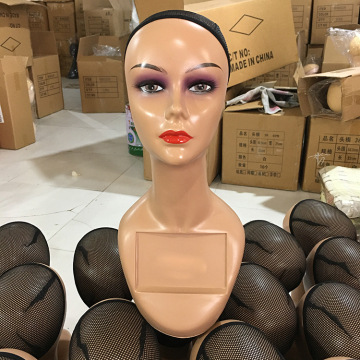 Factory wholesale female mannequin realistic head african american mannequin head with stand mannequin for jewellery display