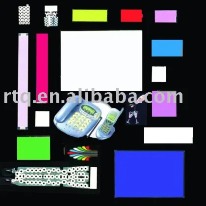 el backlight, el sheet, el panel, el light