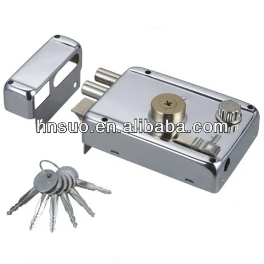 iron nickle security indoor rim lock parts