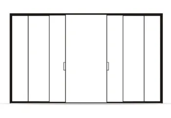 Kitchen sliding door narrow side