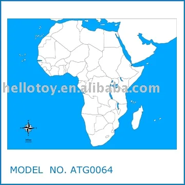 Montessori Toys - Africa Control Map - Unlabeled (ATG0064)