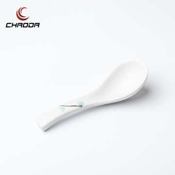 Japanese Style Dinner Soup Spoon - Wholesale Ceramic Spoons for Restaurants