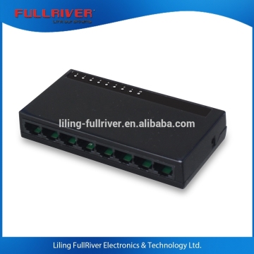 Low cost-down 8-Port 10/100Mbps Unmanaged Ethernet Switch plastic case(White/black optional)