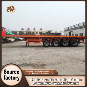 Reboque plano de 4 eixos