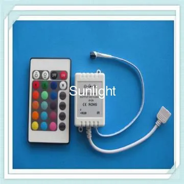 Superb 24key RF 5V/12V/24V wireless rgb led controller dmx