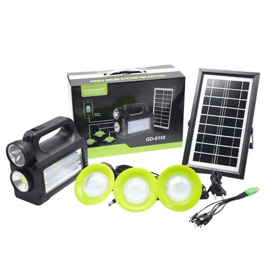 Solar Home Lighting Kits with LED Bulbs and Mobile Phone Charger Function