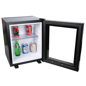 Mini-bar avec porte en verre noir