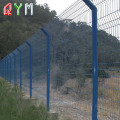 Recinzione in rete di filo saldato verde scuro in PVC