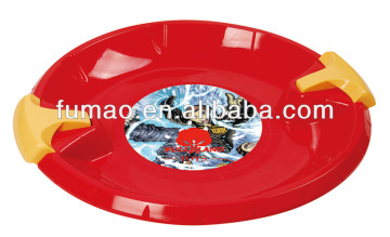 plastic round snow board