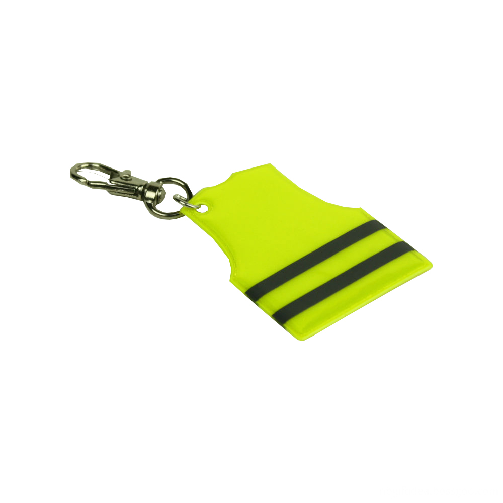 Fluorescent Yellow keychain