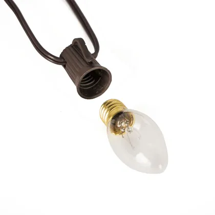 Christmas Incandescent Bulbs Weatherproof C9 Light String