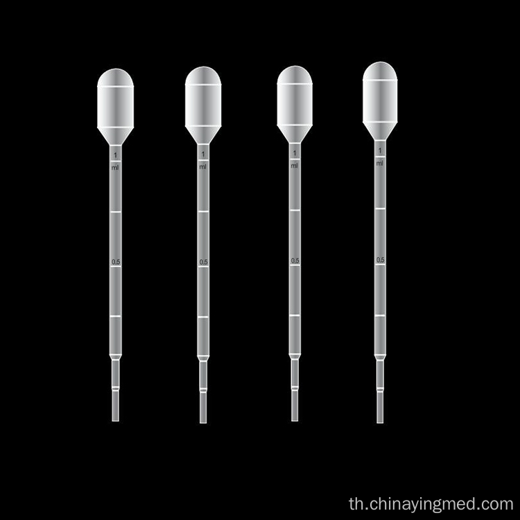 1ml 5ml ปิเปตปาสเตอร์พลาสติกแบบใช้แล้วทิ้ง