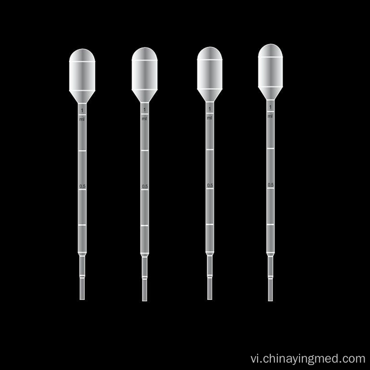 1ml 5ml Pipet Pasteur nhựa dùng một lần