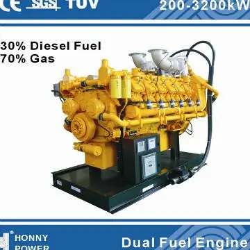 Dual/ Multi Fuel Generators (diesel fuel, HFO fuel, Nature Gas,Biogas)