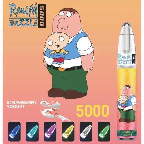 RandM Dazzle 5000 Puffs Rechargeable Light Glowing Disposable Vape