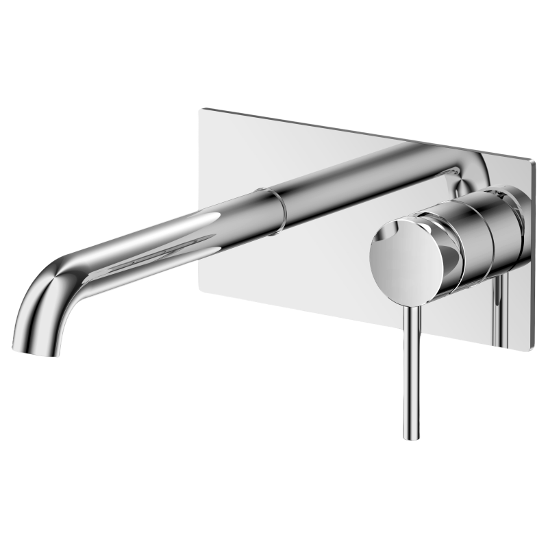 Basin mixer for concealed installation wall-mounted