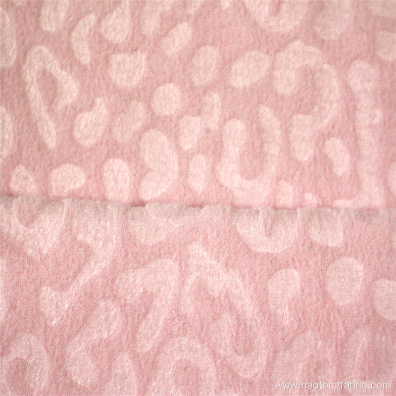 Embossed Jacquard Brushed Polar Fleece Textiles Fabric