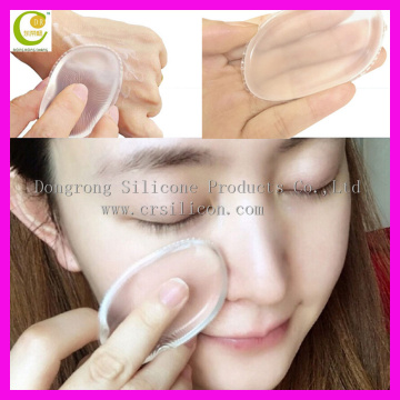 2017 NEW clear cosmetic puff for BB foundation blending transparent cosmetic silicone puff for make up