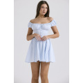 Custom summer white print elegant party dress