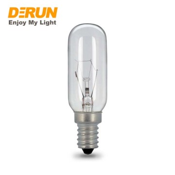 T25 Clear Glass Cylindrical Incandescent Bulb 25W-40W E14 for Salt Lamps