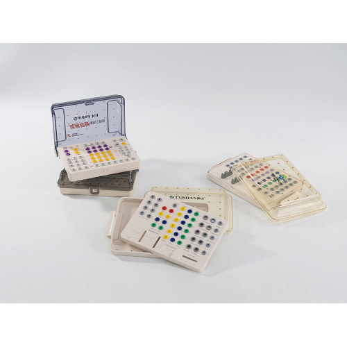 Caja de plástico para herramientas de implante dental