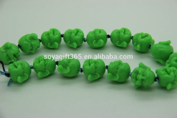 Women Grass Green Buddha Beads bracelet Buddha head bracelets Lucky Fortune Jewellery