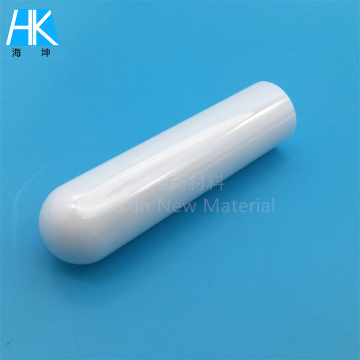 One End Closed ZrO2 Ceramic Tube Crucible Sleeve