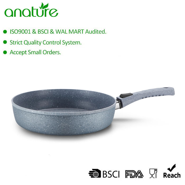 Removable Handle Marble Nonstick Frying Pan