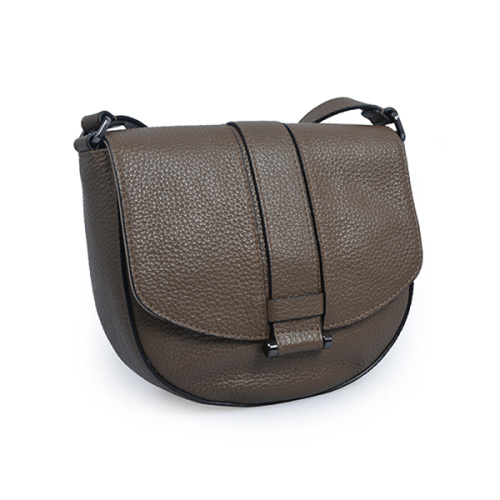 Damen Vintage italienische Leder Classic Satteltasche groß