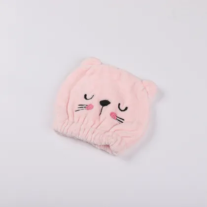 Microfiber kids dry hair cap