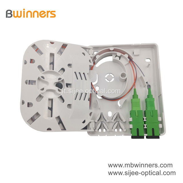 Scatola di terminazione ottica della fibra del pannello dell'incavo di 2port FTTH mini del rifornimento della fabbrica