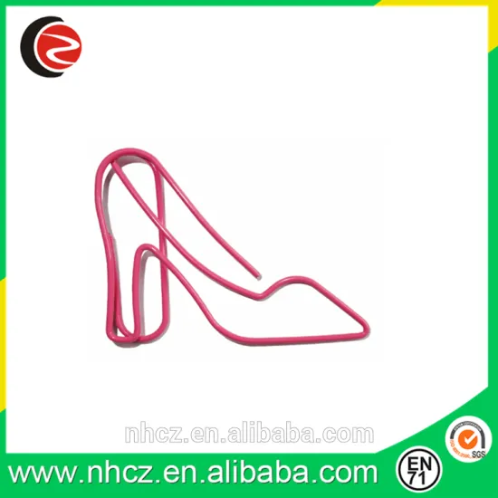 Pink High Heel Paper Clip,Women Shaped Paper Clip