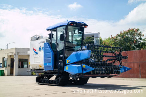 New Arrival Gasoline Diesel Engine 4 Rows Changchai Grain Combine Harvester