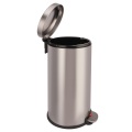 Kitchen Stainless Steel Round Step-on Trash Can