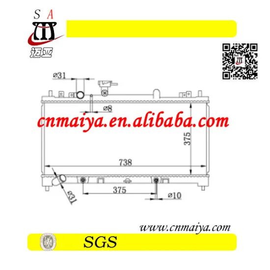 L517-15-200C autoparts for aluminum radiator