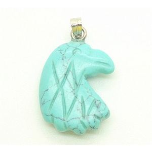 Eagle head Shape Turquoise pendant