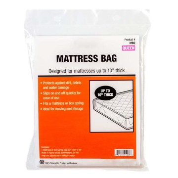 4 Mil King Twin Queen Mattress Protector: Waterproof Mattress Cover with Moving Bag
