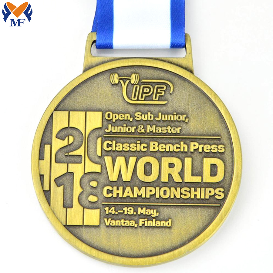 World championships gold metal medal design for sale